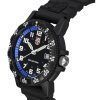 Luminox Leatherback SEA Turtle Giant Polyurethane Strap Black And Blue Dial Swiss Quartz XS.0324 100M Mens Watch