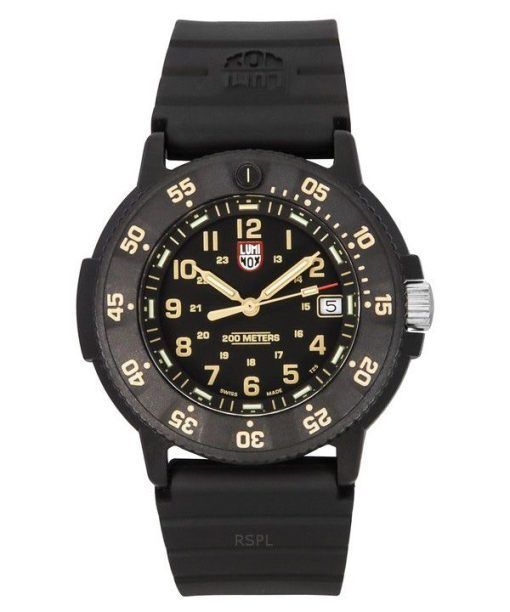 Luminox Original Navy Seal EVO Rubber Strap Black Dial Quartz Diver's XS.3001.EVO.OR 200M Men's Watch