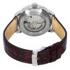 Zeppelin LZ 120 Bodensee Leather Strap Red Open Heart Dial Automatic 81665 Mens Watch