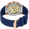 Bulova Marc Anthony CURV Chronograph Rubber Strap Blue Dial Quartz 97A185 Men's Watch