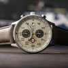 AVI-8 Hawker Hurricane Classic Chronograph Khaki Dial Quartz AV-4011-1B Men's Watch With Extra Strap