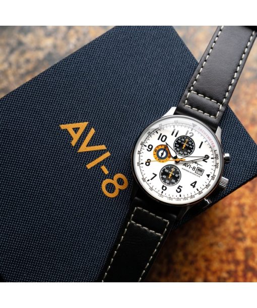 AVI-8 Hawker Hurricane Classic Chronograph Imperial War Museums Edition White Dial Quartz AV-4011-1E Men's Watch