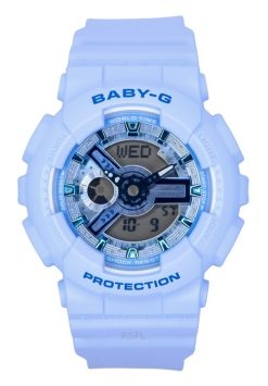 Casio Baby-G Analog Digital Blue Resin Strap Blue Dial Quartz BA-110YK-2A 100M Women's Watch