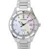 Citizen Marine Eco-Drive Crystal Accents Stainless Steel Mother Of Pearl Dial FE6170-88D 100M Women's Watch