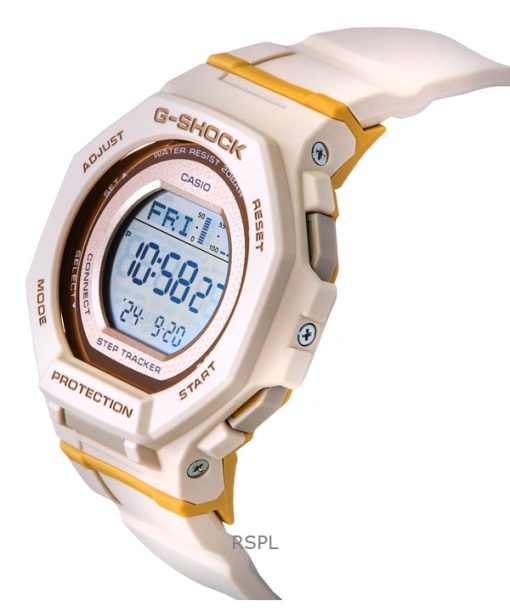 Casio G-Shock G-Squad Digital Smartphone Link Pale Pink Bio-Based Resin Quartz GMD-B300-4 200M Women's Watch