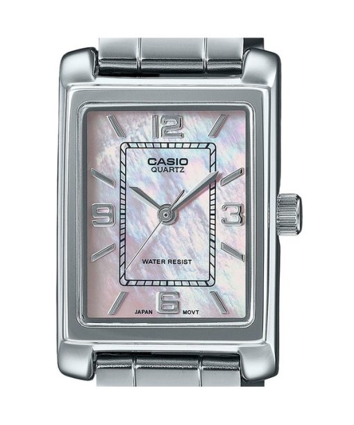 Casio Standard Analog Stainless Steel Mother Of Pearl Dial Quartz LTP-1234DS-4A Women's Watch