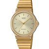 Casio Analog Gold Tone Stainless Steel Champagne Dial Quartz MQ-24G-9E Men's Watch