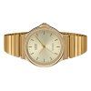 Casio Analog Gold Tone Stainless Steel Champagne Dial Quartz MQ-24G-9E Men's Watch