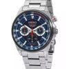 Seiko Conceptual Chronograph Stainless Steel Blue Dial Quartz SSB407P1 100M Men's Watch