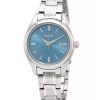 Seiko Classic Stainless Steel Blue Dial Quartz SUR531P1 100M Women's Watch