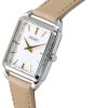 Seiko Analog Leather Strap Beige Dial Quartz SWR089P1 Women's Watch