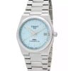 Tissot T-Classic PRX Powermatic 80 Stainless Steel Ice Blue Dial Automatic T137.207.11.351.00 100M Women's Watch