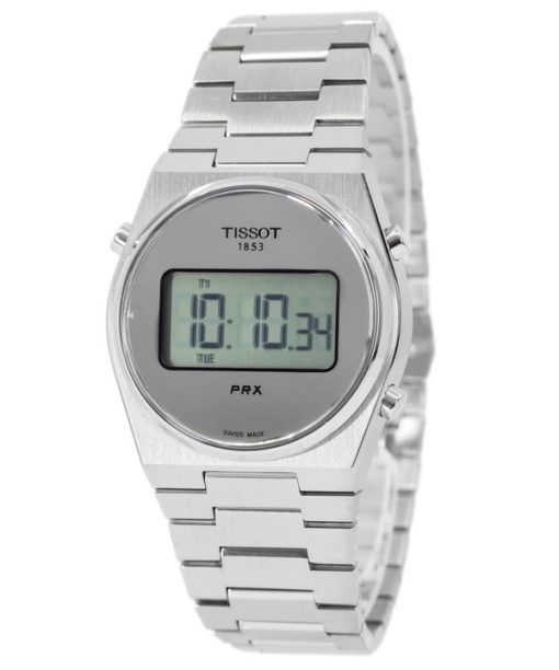 Tissot T-Classic PRX Digital Stainless Steel Silver Mirror Dial Quartz T137.263.11.030.00 100M Unisex Watch