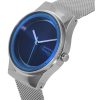 Refurbished Skagen Sol Stainless Steel Mesh Ocean Blue Dial Solar Powered SKW3024 Women's Watch