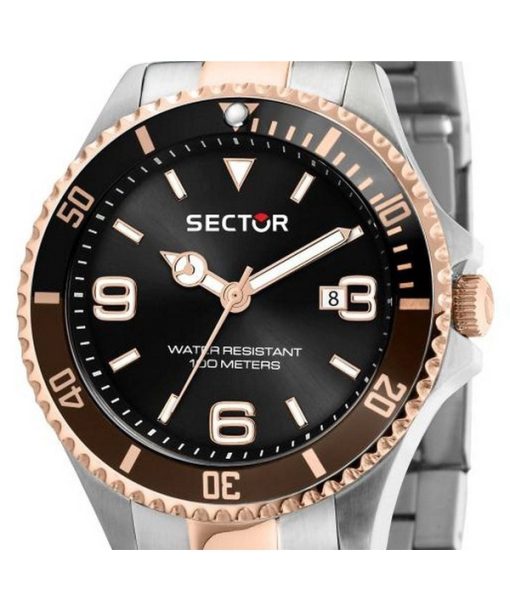 Refurbished Sector 230 Black Dial Two Tone Stainless Steel Quartz R3253161019 100M Men's Watch