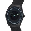 Refurbished Skagen Grenen Solar Halo Midnight Stainless Steel Mesh Black Dial SKW6874 Men's Watch