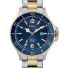 Refurbished Timex Harborside Blue Dial Two Tone Stainless Steel Quartz TWG019600 Men's Watch