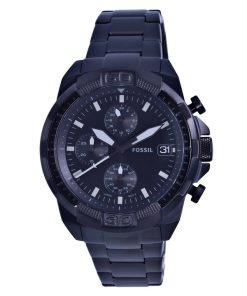 Refurbished Fossil Bronson Chronograph Stainless Steel Black Dial Quartz FS5853 Men's Watch