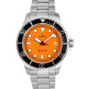 Refurbished Ratio FreeDiver Sapphire Stainless Steel Orange Dial Quartz RTF035 200M Men's Watch