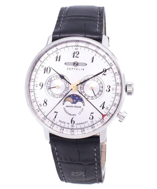 Refurbished Zeppelin LZ 129 Hindenburg White Dial Germany Made Quartz 70361 Men's Watch