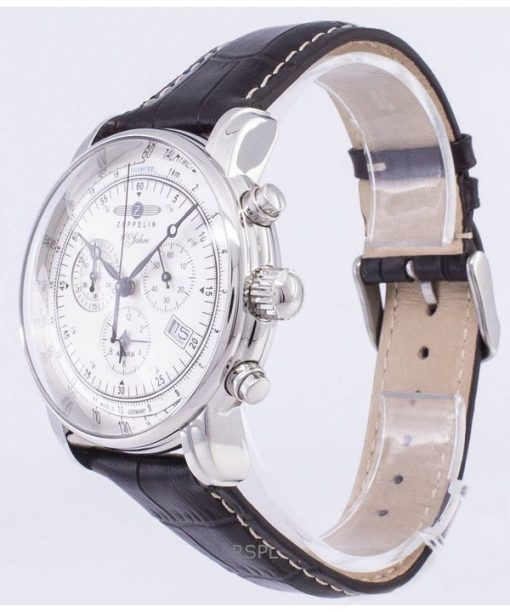 Refurbished Zeppelin 100 Years ED.1 Chronograph White Dial Germany Made Quartz 76801 Men's Watch