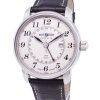 Refurbished Zeppelin LZ127 Graf GMT Leather Strap Ivory Dial Germany Made Quartz 76425 Men's Watch