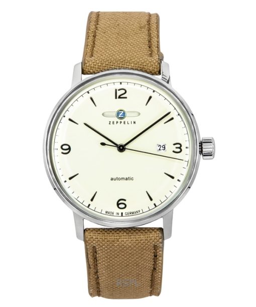 Zeppelin LZ-129 Hindenburg Recycled Fishnet Plastic Strap Beige Dial Automatic 80645N Men's Watch