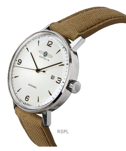 Zeppelin LZ-129 Hindenburg Recycled Fishnet Plastic Strap Beige Dial Automatic 80645N Men's Watch