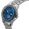 Bulova Marine Star Stainless Steel Open Heart Blue Dial Automatic 98L317 100M Womens Watch