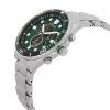 Citizen Eco-Drive Chronograph GMT Stainless Steel Green Dial AT2561-81X 100M Mens Watch