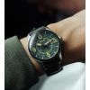 AVI-8 Spitfire Smith Reading Leather Strap Green Dial Automatic AV-4090-03 Men's Watch