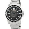 Citizen Marine Stainless Steel Black Dial Eco-Drive AW1816-89E 100M Mens Watch