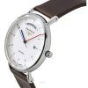 Bauhaus Classic Leather Strap White Dial Automatic 21621 Men's Watch