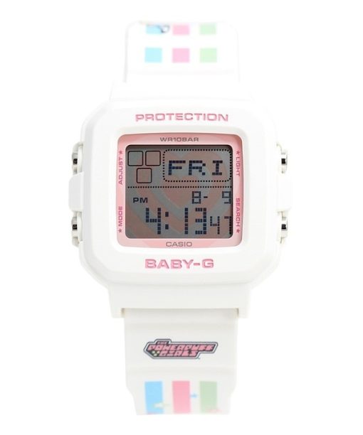 Casio Baby-G Plus The Powerpuff Girls Collaboration Digital Quartz BGD-10KPP-7 100M Women's Watch With Special Holder