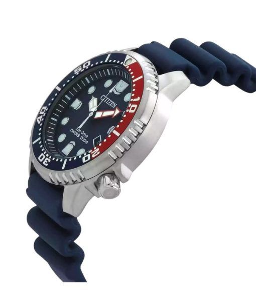 Citizen Promaster Dive Polyurethane Strap Blue Dial Eco-Drive BN0168-06L 200M Mens Watch