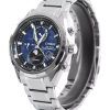 Citizen Tsuku-yomi Chronograph Moon Phase Super Titanium Blue Dial Eco-Drive BY1010-81L 100M Mens Watch