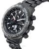 Citizen Promaster Geo Trekker Stainless Steel Black Dial Eco-Drive BY3005-56G 200M Mens Pilot Watch