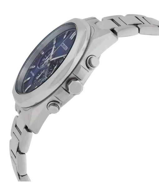 Citizen Eco-Drive Chronograph Stainless Steel Blue Dial CA4590-81L 100M Men's Watch