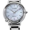 Citizen L Arcly Diamond Accent Stainless Steel Mother Of Pearl Dial Eco-Drive EM1090-60D Womens Watch With Extra Strap