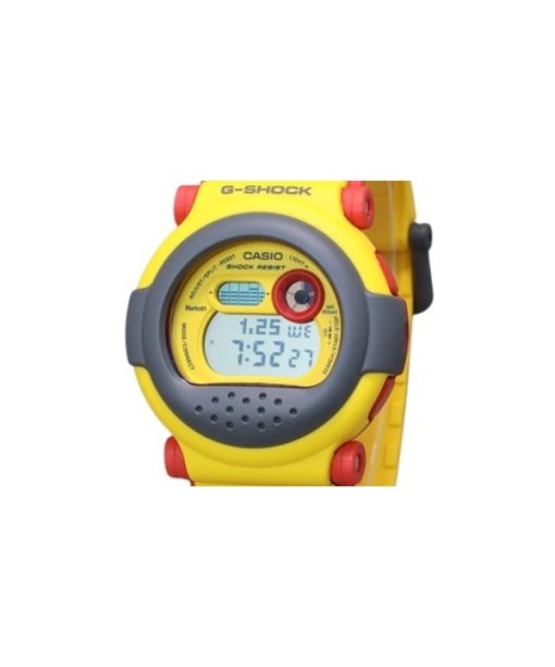 Casio G-Shock Digital Smartphone Link Yellow Resin Strap Quartz G-B001MVE-9 200M Mens Watch With Extra Strap