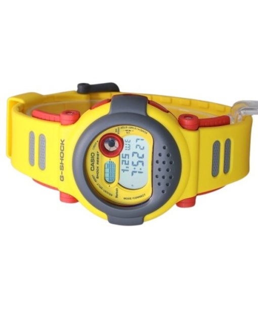 Casio G-Shock Digital Smartphone Link Yellow Resin Strap Quartz G-B001MVE-9 200M Mens Watch With Extra Strap