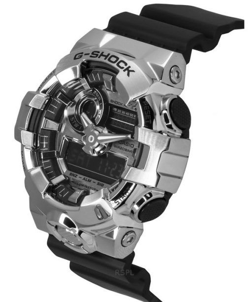 Casio G-Shock G-Steel Analog Digital Resin Strap Silver Dial Quartz GM-700-1A 200M Men's Watch