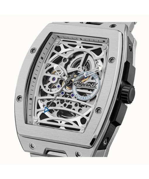 Ingersoll The Challenger Stainless Steel Silver Skeleton Dial Automatic I12310 Men's Watch