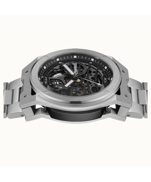 Ingersoll The Springfield Stainless Steel Black Skeleton Dial Automatic I15203 Men's Watch