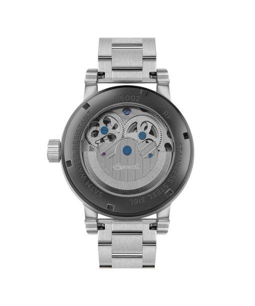 Ingersoll The Arc Moon Phase Stainless Steel Silver Skeleton Dial Automatic I16002 Men's Watch