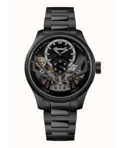 Ingersoll The Naismith Stainless Steel Black Skeleton Dial Automatic I16102 Men's Watch