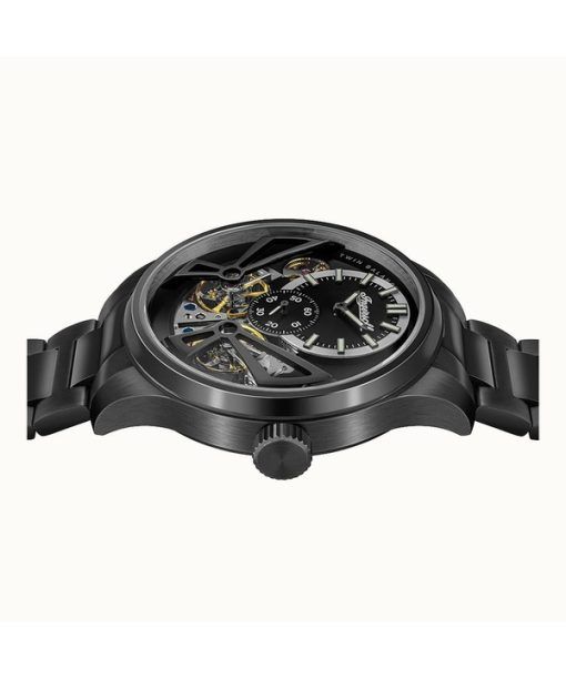 Ingersoll The Naismith Stainless Steel Black Skeleton Dial Automatic I16102 Men's Watch