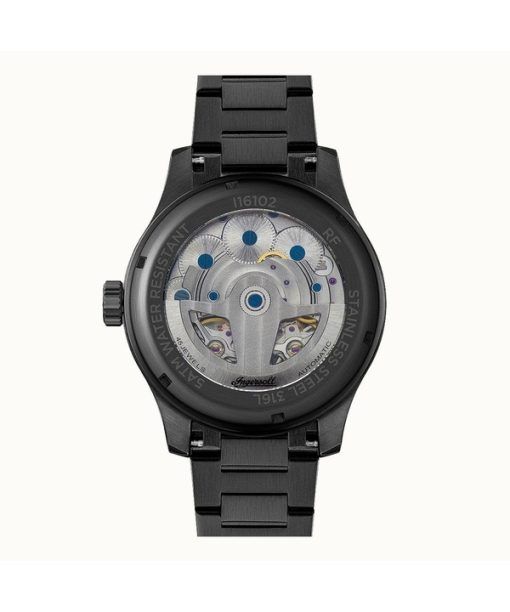 Ingersoll The Naismith Stainless Steel Black Skeleton Dial Automatic I16102 Men's Watch