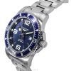 Longines Hydroconquest Stainless Steel Sunray Blue Dial Automatic Diver's L3.781.4.96.6 300M Men's Watch