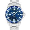 Longines HydroConquest Sunray Blue With Super-LumiNova Dial Automatic Divers L3.841.4.96.6 300M Mens Watch